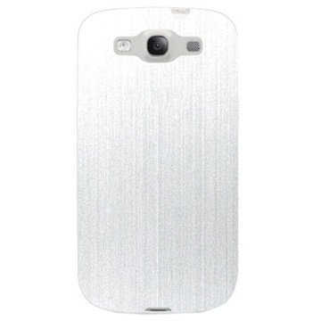 Samsung Galaxy S3 i9300 Puro Click-On Suojakuori Metalli Valkoinen
