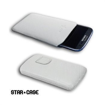 Samsung Galaxy S3 i9300 StarCase Linea Leather Case White