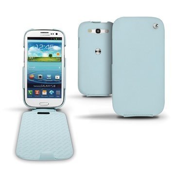 Samsung Galaxy S3 i9300 i9305 Noreve Tradition Flip Leather Case Baby Blue