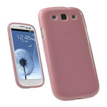 Samsung Galaxy S3 i9300 iGadgitz TPU-Suojakuori Pinkki