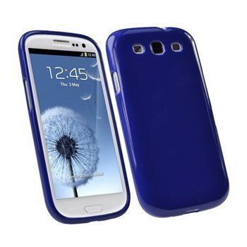 Samsung Galaxy S3 i9300 iGadgitz TPU-Suojakuori Sininen