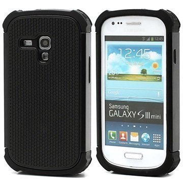 Samsung Galaxy S3 mini I8190 2 in 1 Hybridikotelo Musta