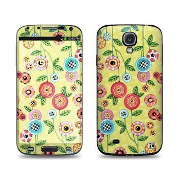 Samsung Galaxy S4 Button Flowers Skin