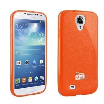 Samsung Galaxy S4 I9500 Beyond Cell Gem Shield Kimaltava TPU-Suojakotelo Oranssi