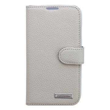 Samsung Galaxy S4 I9500 Commander Book Leather Case Elite White