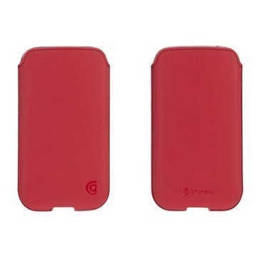 Samsung Galaxy S4 I9500 I9505 Griffin Trend Leather Case Red