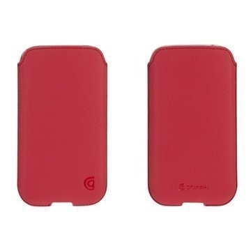 Samsung Galaxy S4 I9500 I9505 Griffin Trend Leather Case Red