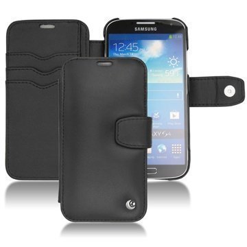 Samsung Galaxy S4 I9500 I9505 Noreve Tradition B Flip Leather Case Black
