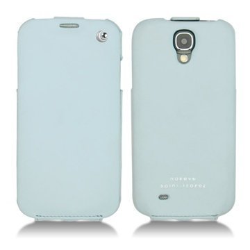 Samsung Galaxy S4 I9500 I9505 Noreve Tradition Flip Leather Case Baby Blue