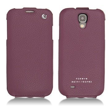 Samsung Galaxy S4 I9500 I9505 Noreve Tradition Flip Leather Case Lie de vin