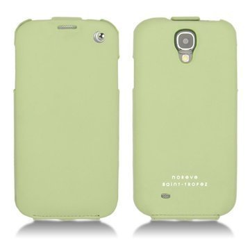 Samsung Galaxy S4 I9500 I9505 Noreve Tradition Flip Leather Case Olive Green