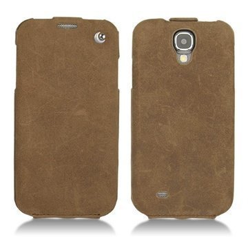 Samsung Galaxy S4 I9500 I9505 Noreve Tradition Flip Leather Case Sandy Vintage