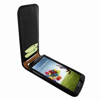 Samsung Galaxy S4 I9500 I9505 Piel Frama Classic Magnetic Nahkakotelo Musta