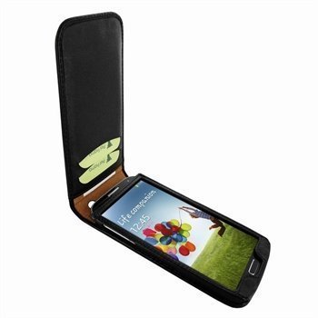 Samsung Galaxy S4 I9500 I9505 Piel Frama Classic Magnetic Nahkakotelo Musta