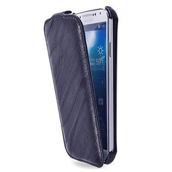 Samsung Galaxy S4 I9500 I9505 Starcase Roma Flip Linea Nahkainen Kotelo Violetti