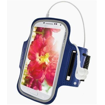 Samsung Galaxy S4 I9500 I9505 iGadgitz Anti-Slip Neoprene Armband Blue