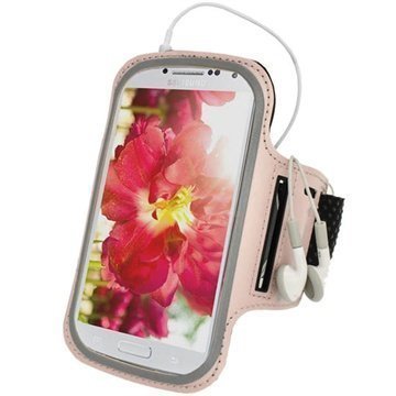 Samsung Galaxy S4 I9500 I9505 iGadgitz Anti-Slip Neoprene Armband Pink
