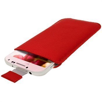 Samsung Galaxy S4 I9500 I9505 iGadgitz Leather Case Red