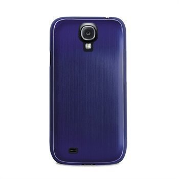 Samsung Galaxy S4 I9500 Puro Metal Effect Case Blue