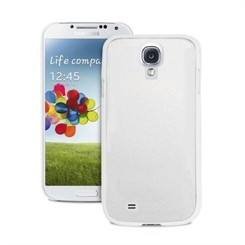 Samsung Galaxy S4 I9500 Puro Metal Effect Case White