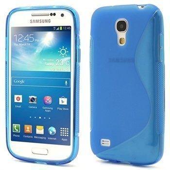 Samsung Galaxy S4 Mini I9190 I9192 S-Curve TPU-Kotelo Sininen