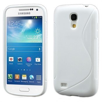 Samsung Galaxy S4 Mini I9190 I9192 S-Curve TPU-Kotelo Valkoinen