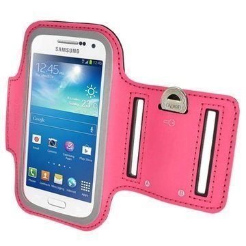 Samsung Galaxy S4 Mini I9190 I9192 iGadgitz Anti-Slip Neoprene Armband Hot Pink