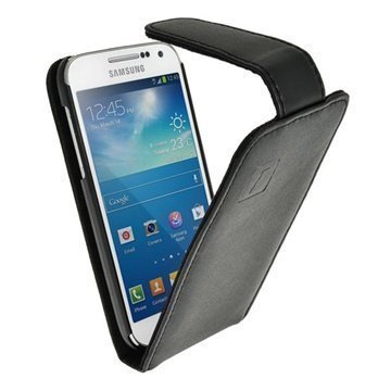 Samsung Galaxy S4 Mini I9190 I9192 iGadgitz Flip Leather Case Black