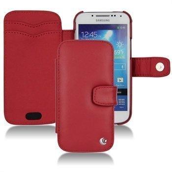 Samsung Galaxy S4 Mini I9190 Noreve Tradition B Wallet Leather Case Red