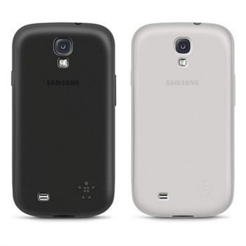 Samsung Galaxy S4 i9500 i9505 Belkin Grip Sheer Matte Kotelosarja Musta / Kirkas