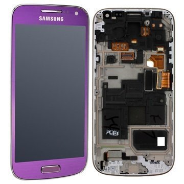 Samsung Galaxy S4 mini I9190 I9195 Etukuori & LCD Näyttö Violetti