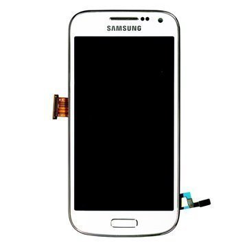 Samsung Galaxy S4 mini I9190 I9195 Etukuori & LCD-näyttö Valkoinen