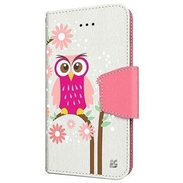 Samsung Galaxy S5 Active Beyond Cell Infolio Design Lompakkokotelo Daisy Owl