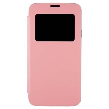 Samsung Galaxy S5 Anymode Nahkainen Läppäkotelo Pinkki