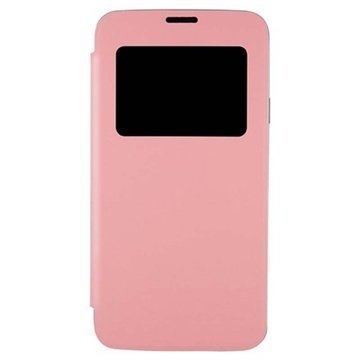 Samsung Galaxy S5 Anymode Nahkainen Läppäkotelo Pinkki