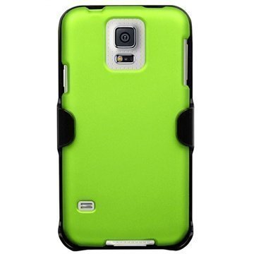 Samsung Galaxy S5 Beyond Cell 3in1 Combo Kotelo Neon Vihreä