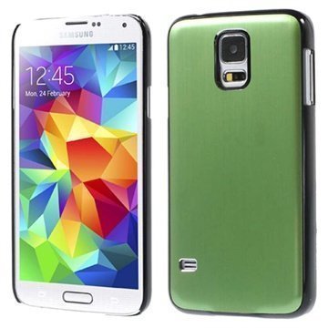 Samsung Galaxy S5 Loista Alumiininen Kuori Musta / Vihreä