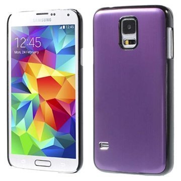 Samsung Galaxy S5 Loista Alumiininen Kuori Musta / Violetti