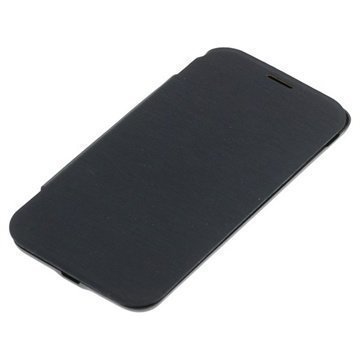 Samsung Galaxy S5 Mini Flip Nahkakotelo Musta