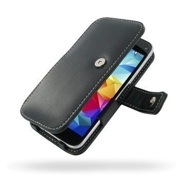 Samsung Galaxy S5 Mini PDair Leather Case 3BSSMNB41 Musta