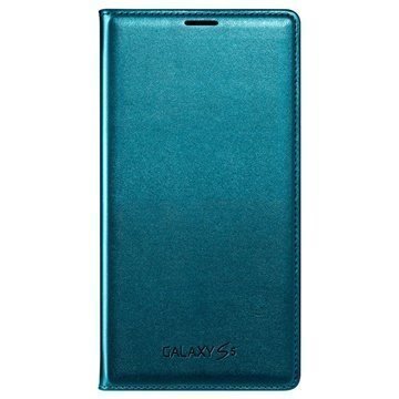 Samsung Galaxy S5 Nahkainen Läppäkotelo EF-WG900BGEG Vihreä