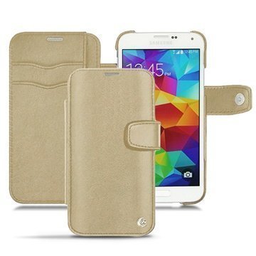Samsung Galaxy S5 Noreve Tradition B Wallet Leather Case Beige