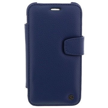 Samsung Galaxy S5 Noreve Tradition B Wallet Leather Case Indigo