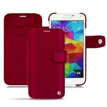 Samsung Galaxy S5 Noreve Tradition B Wallet Leather Case Red