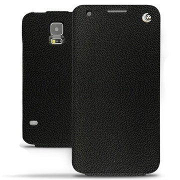 Samsung Galaxy S5 Noreve Tradition Läpällinen Nahkakotelo Pikimusta