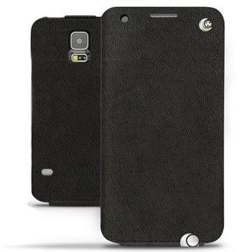 Samsung Galaxy S5 Noreve Tradition Läpällinen Nahkakotelo Tumma Vintage