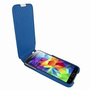 Samsung Galaxy S5 Piel Frama iMagnum Nahkakotelo Tummansininen