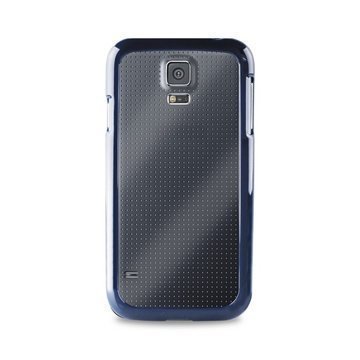 Samsung Galaxy S5 Puro Clear Kotelo Kirkas / Sininen