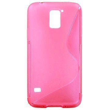 Samsung Galaxy S5 S-Curve TPU-Kotelo Pinkki