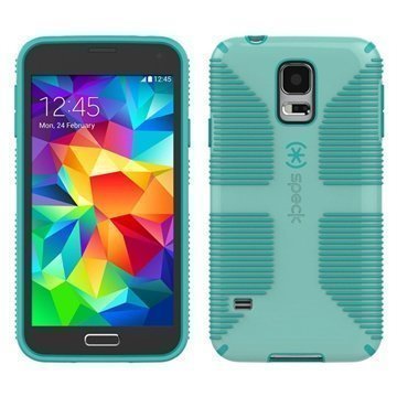 Samsung Galaxy S5 Speck CandyShell Grip Cover Aloe Green / Blue